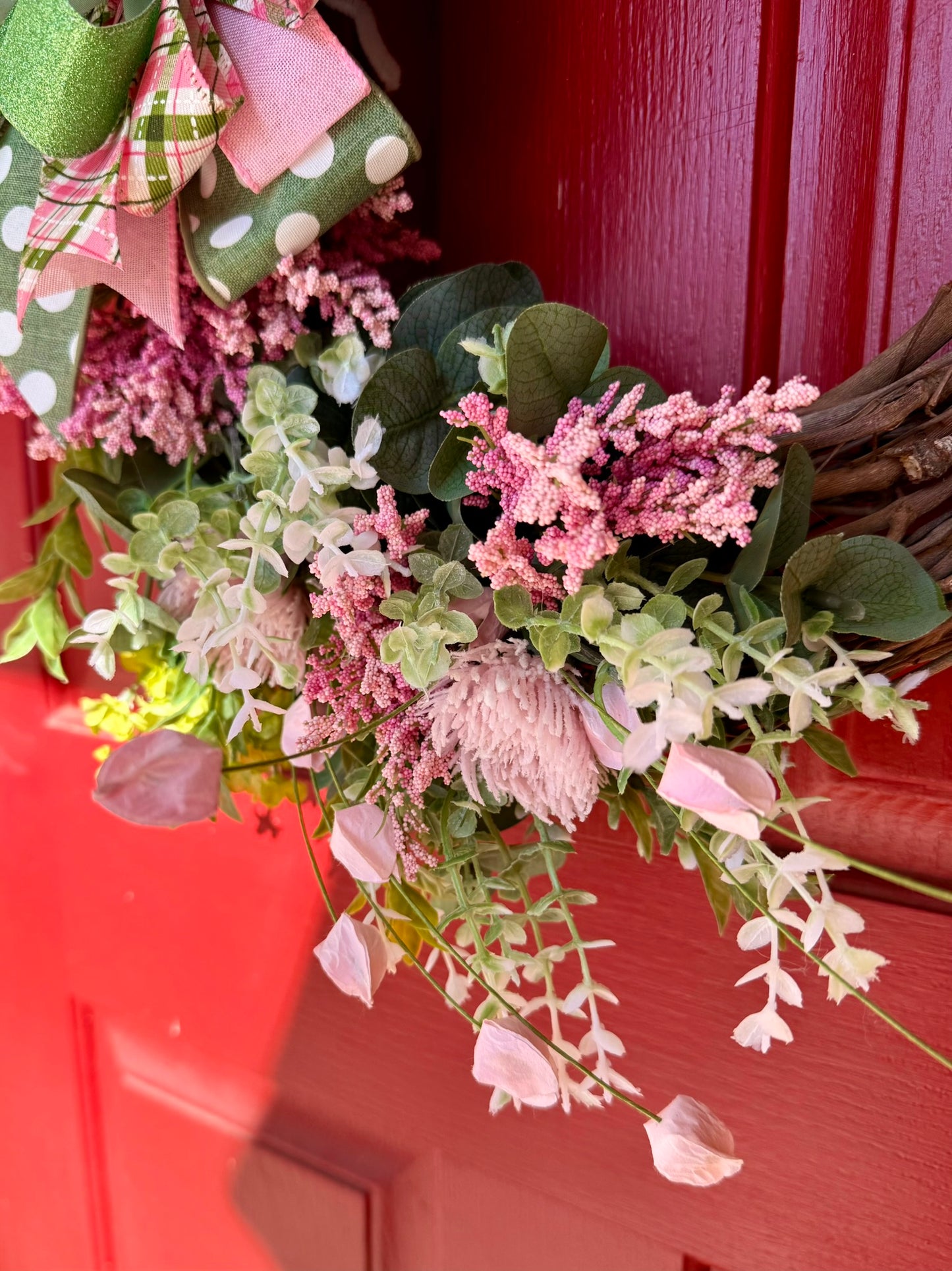 Handcrafted Grapevine Wreath for Spring/Summer