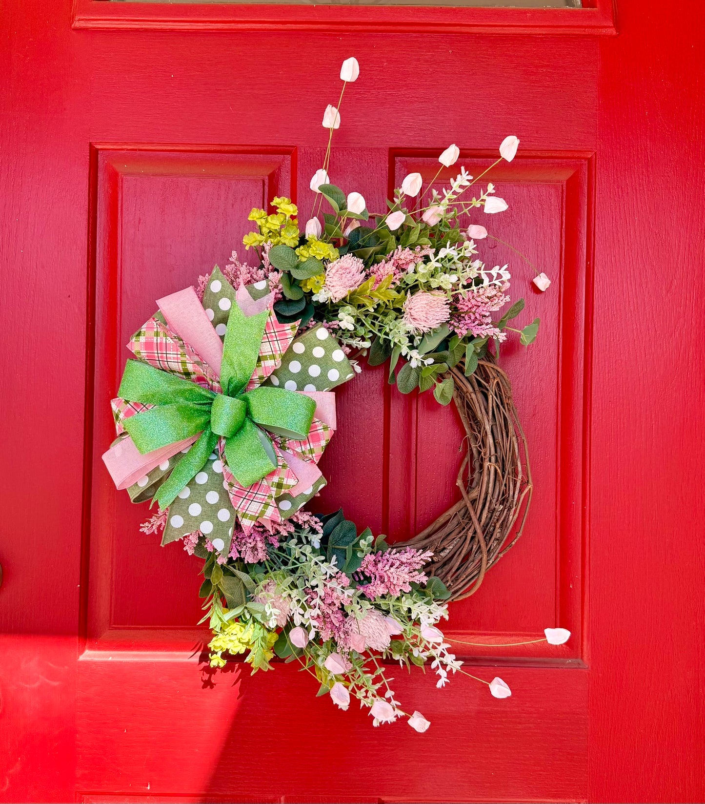 Handcrafted Grapevine Wreath for Spring/Summer